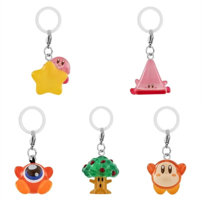 الأصلي بانداي غاشابون كبسولة اللعب أنيمي تمثال لطيف كيربي النمذجة المفاتيح عمل الشكل مصغرة نموذج هدية