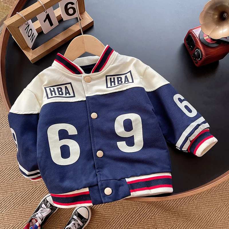 New Spring Autumn Baby Girls Boys Clothes Children Cotton Cartoon Jacket Toddler Fashion Baseball Jacket Infant Kids Sportswear