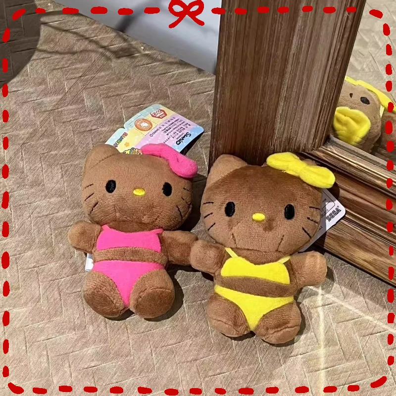 

Bikini Black Skin Kt Cat Stuffed Doll Plush Key Chain Backpack Pendant Charming And Fashionable Accessory Decoration Gift
