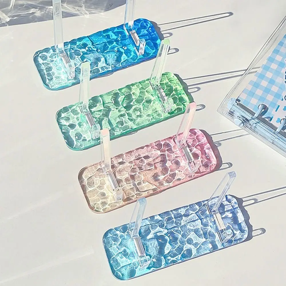 Useful Clear Acrylic Display Easels Rack Water Ripple Beautiful Picture Frames Holder Fashion Bracket Plate Holder Stand