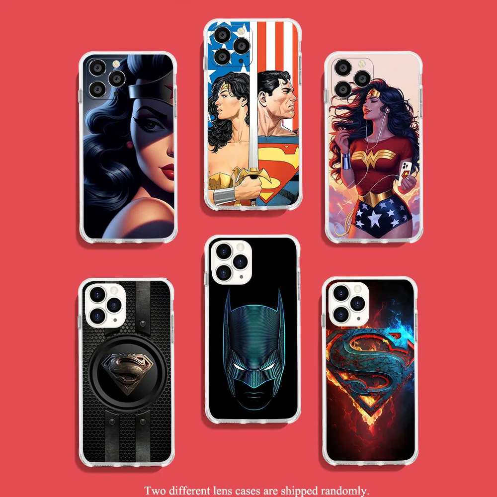 US-32 Superman Wonderwoman Soft Case for Moto G5 G5s G6 E5 G7 G8 G9 Plus Play Power