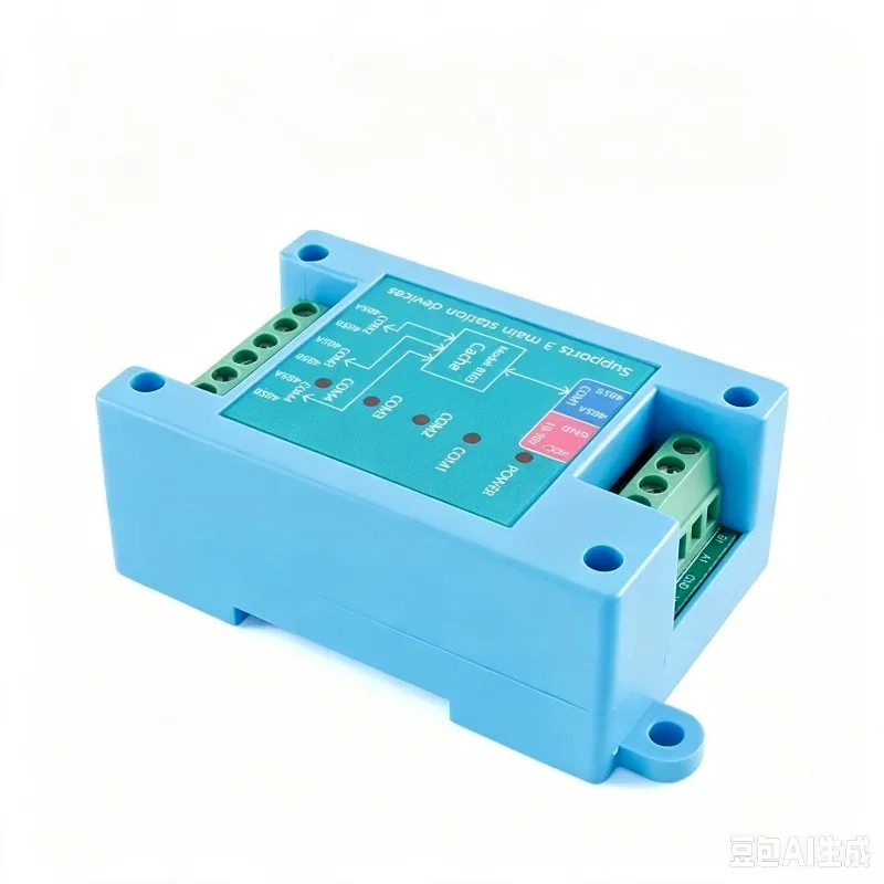 Industrial grade three master one from RS485 data interface conversion processor Modbus-RTU communication buffer