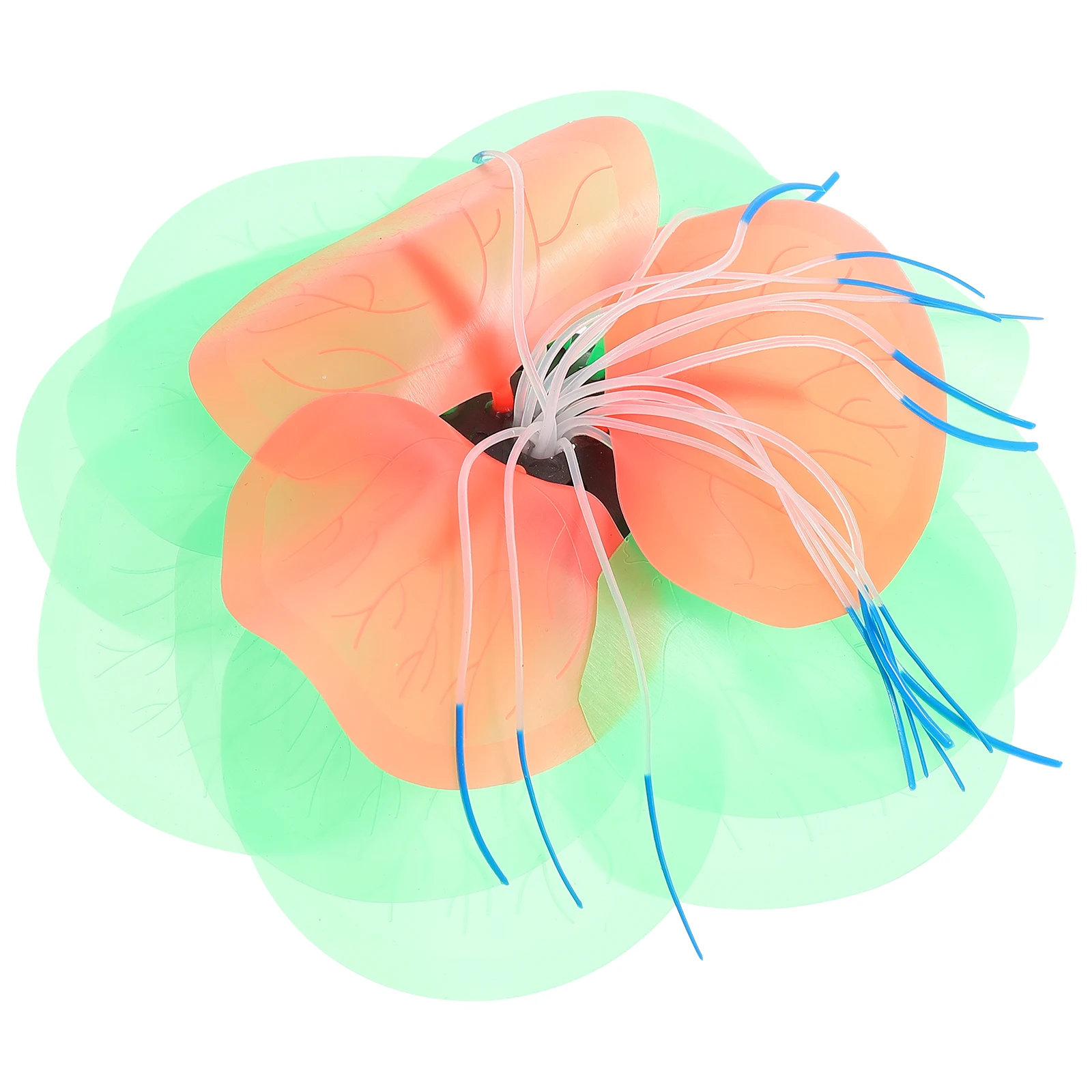 

Fluorescent Flower Decorations Aquarium Decor Fish Tank Decorations Artificial Water Lily Colorful Lotus Flower Aquatic Plant