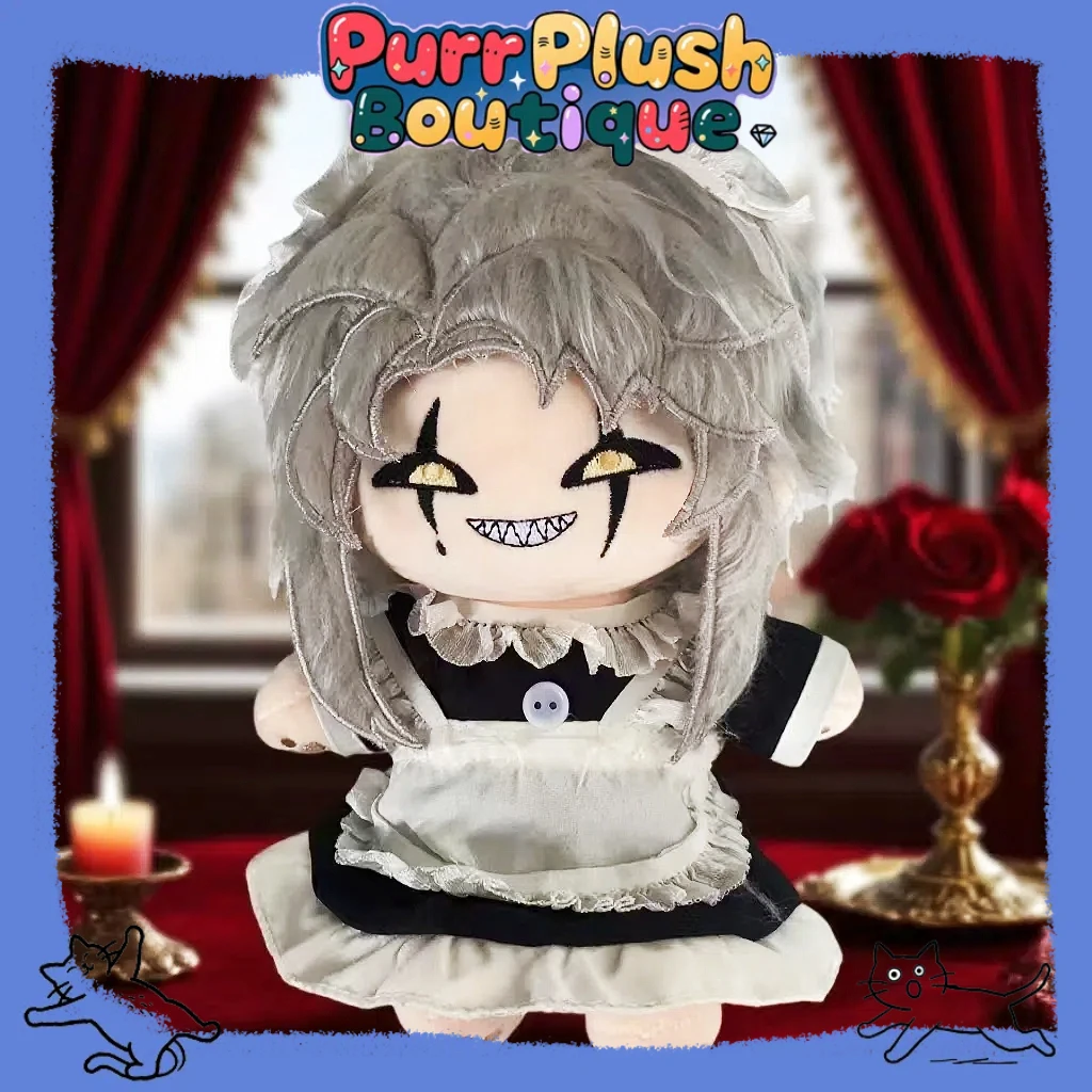 Peluches de 20cm Freak Circus Pierrot vestir muñecos de algodón juguetes COS para colección de fans niños adultos juguetes de cumpleaños para regalo de chico