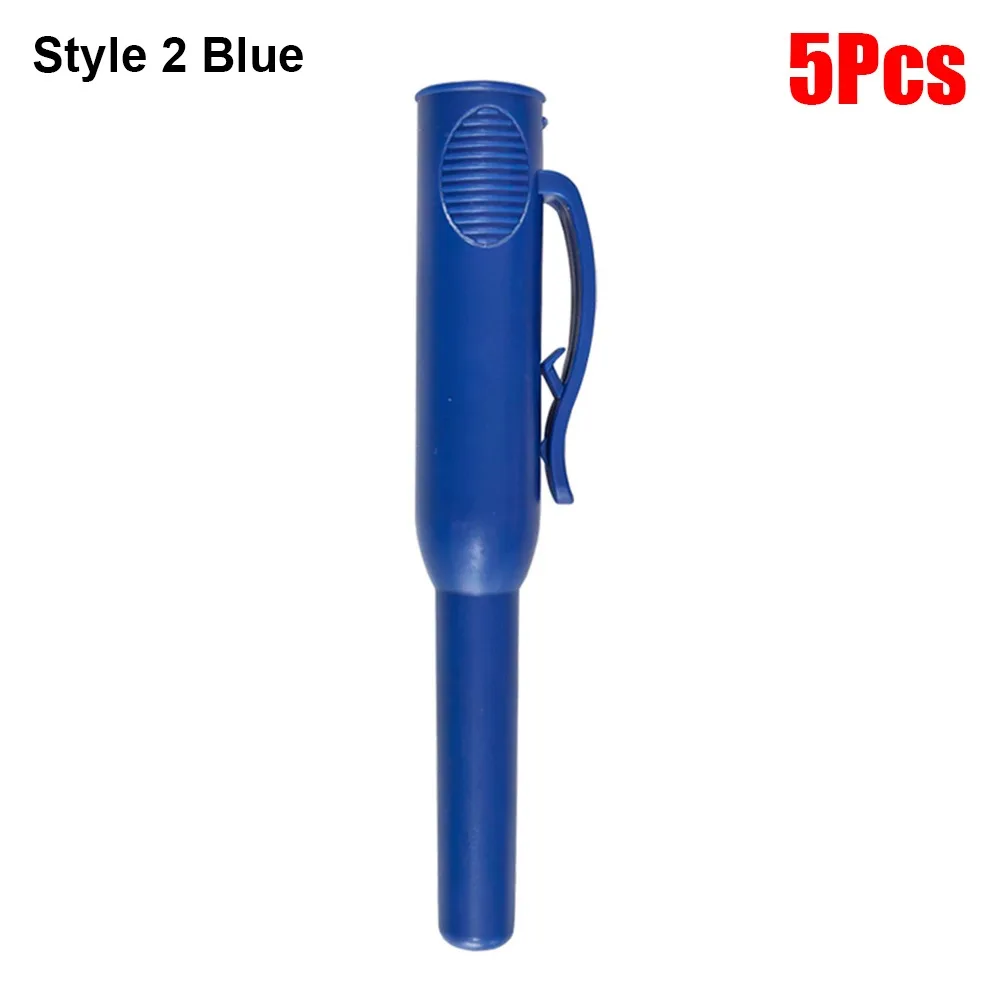 5Pcs Plastics Carpenter Pencil Cover Deep Hole Non-slip Mechanical Pencil Covers Convenient Pencil Holder