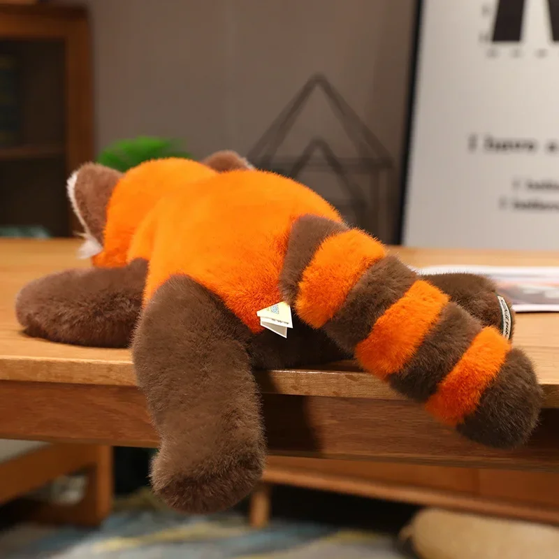 30-60cm Nowa wypchana figurka anime Lalka Turned Red Panda Pluszowa lalka Puszyste włosy Czerwony szop Zwierzęta Przytul Rzuć poduszkę Dzieci — zdjęcie 7