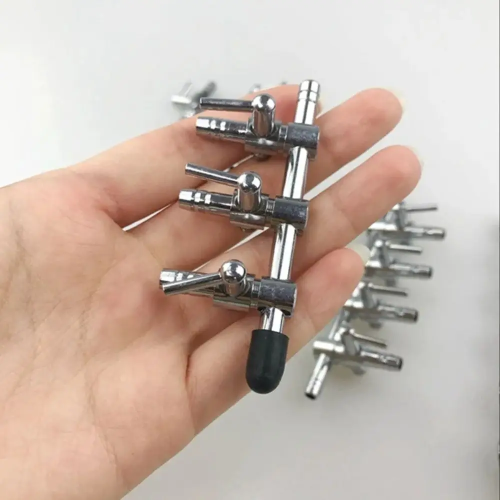 

Durable 1 2 3 4 5 Way Air Valve Stainless Steel Aquarium Air Splitter Control Switch Valve