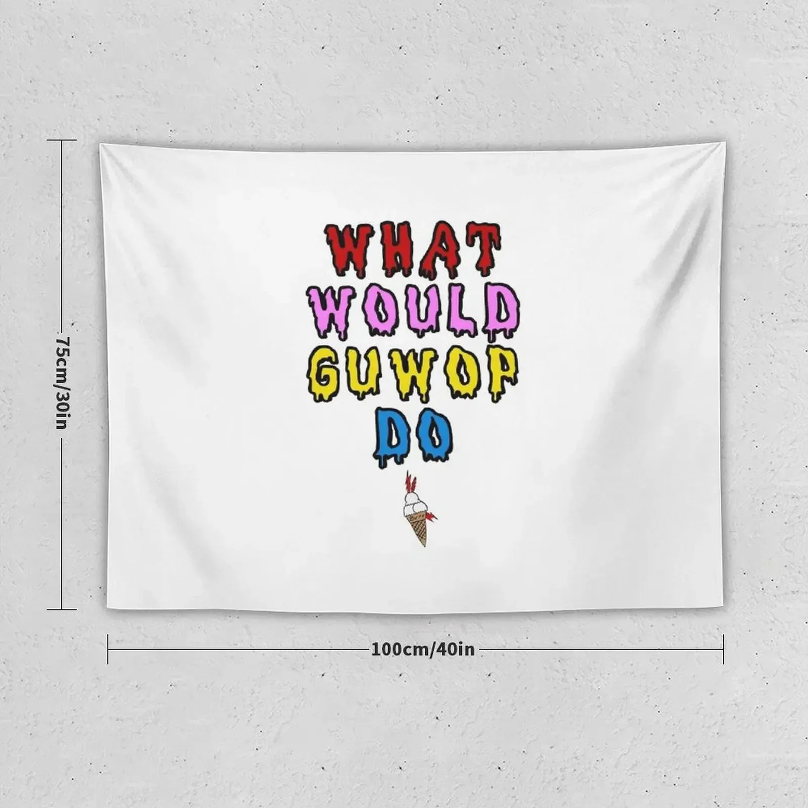 What would guwop do Tapestry Luxury Living Room Decoration Home Decor Aesthetic Wall Decoration Items Tapestry