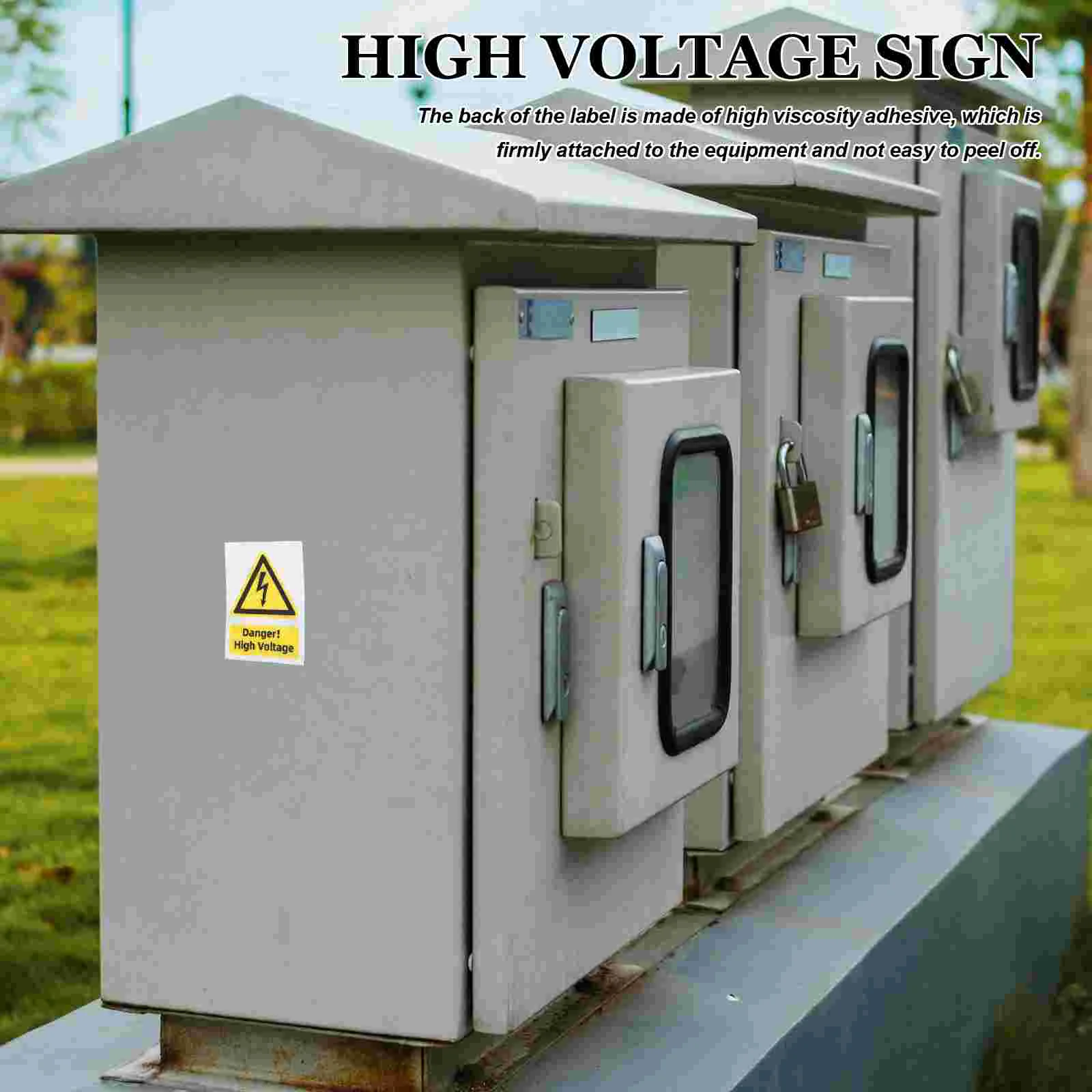 Sticker High Voltage Label Stickers Caution Equipment Security Electric Panel Labels