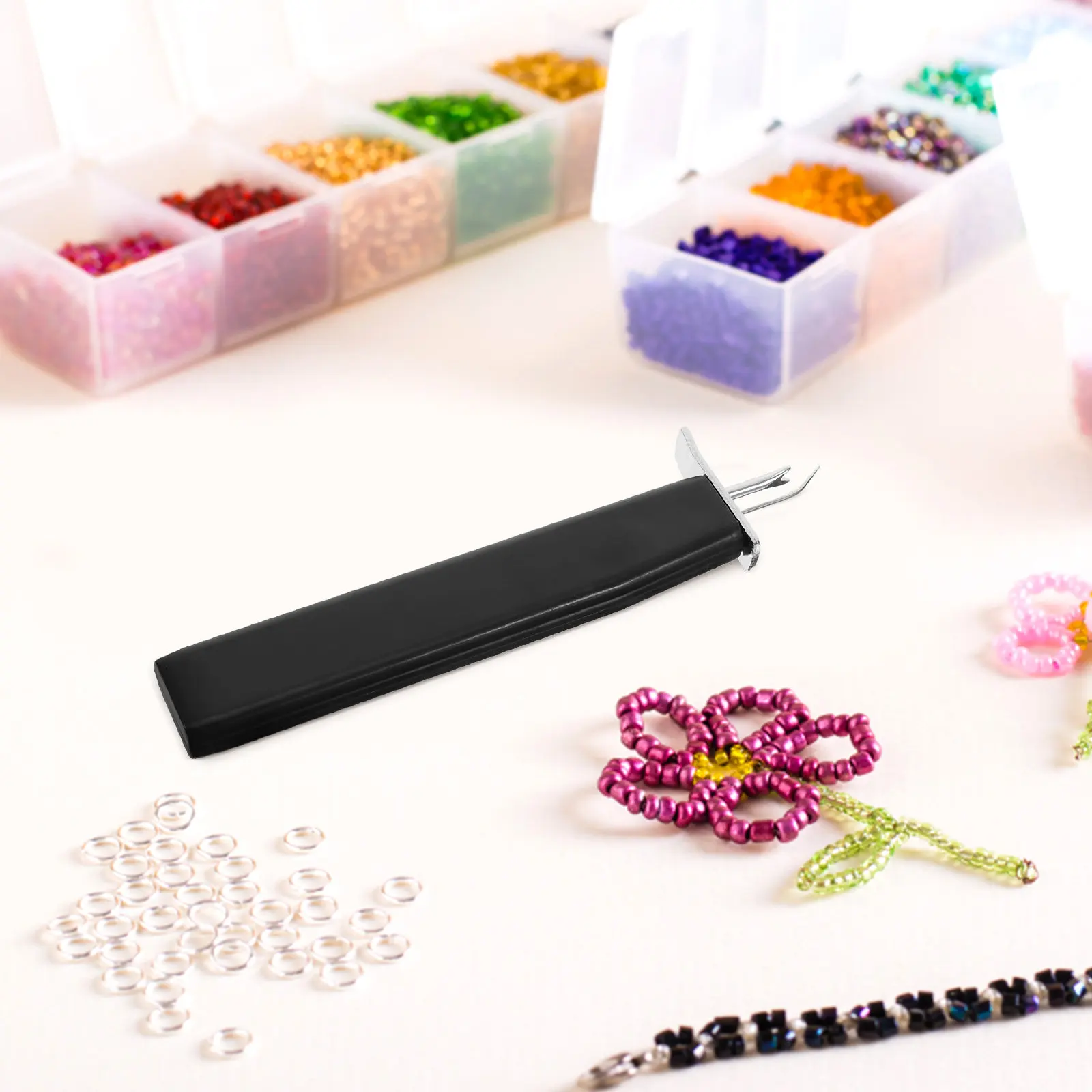 Beading Knotting Tool Nylon Iron Lightweight Manual Bead Thread Knotter Jewelry String Knotting Tool for DIY Craft Supplies