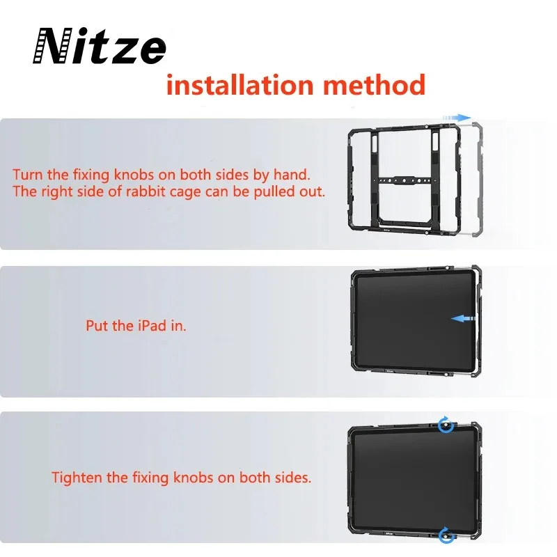 Nitze 11.5-13 بوصة Ipad Cage قفص الكمبيوتر اللوحي لـ Mate Pad Air Mate Pad Mate Pad Pro X8Pro V8 pro Apple iPad pro Xiaomi 6S pro #5