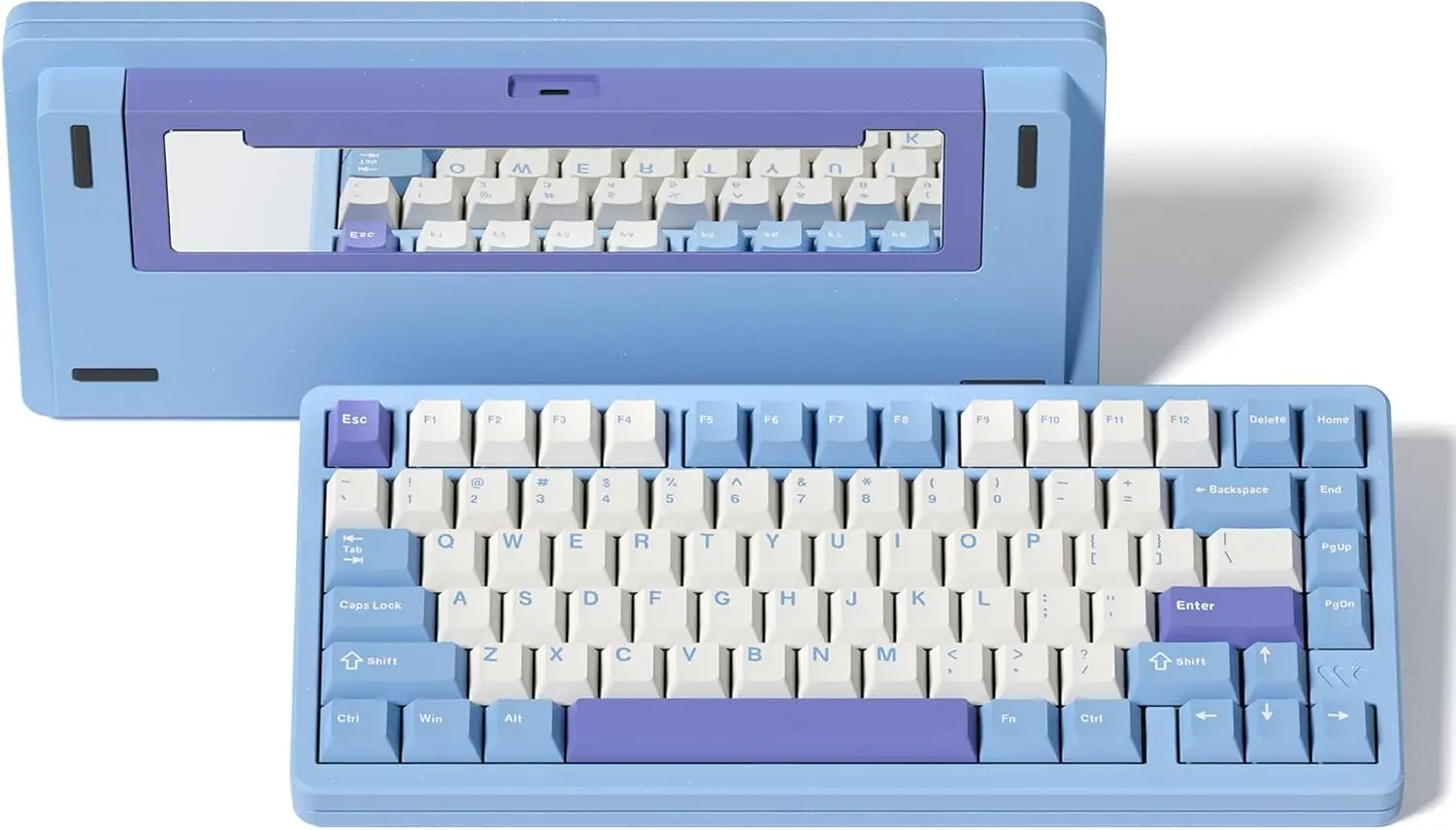 

SK75 75% Wireless Mechanical Gaming Keyboard with VIA Custom POM Switches, RGB, 3-Mode Gasket Hot-Swappable, Blue