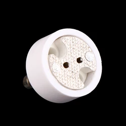 GU10 To MR16 High Quality Ceramic Socket Base Halogen LED Light Bulb G4 GU5.3 GY6.35 Pin Adapter White Converter Lamp Holder DIY