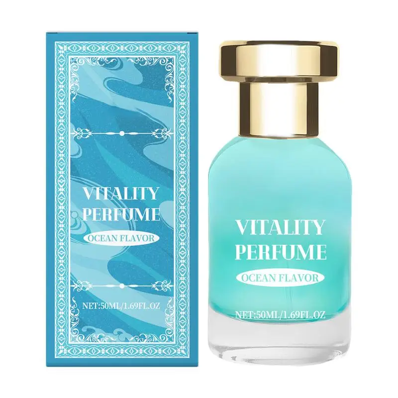 Ocean Vitality Perfume 50ml Ocean Flavor Long-Lasting Perfume Spray Women Perfume Skin Refreshed Perfume Spray