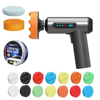 Cordless car polisher 2000rpm wireless car polishing machine electric polishing wax tool 4000mAh automatic polish waxing machine