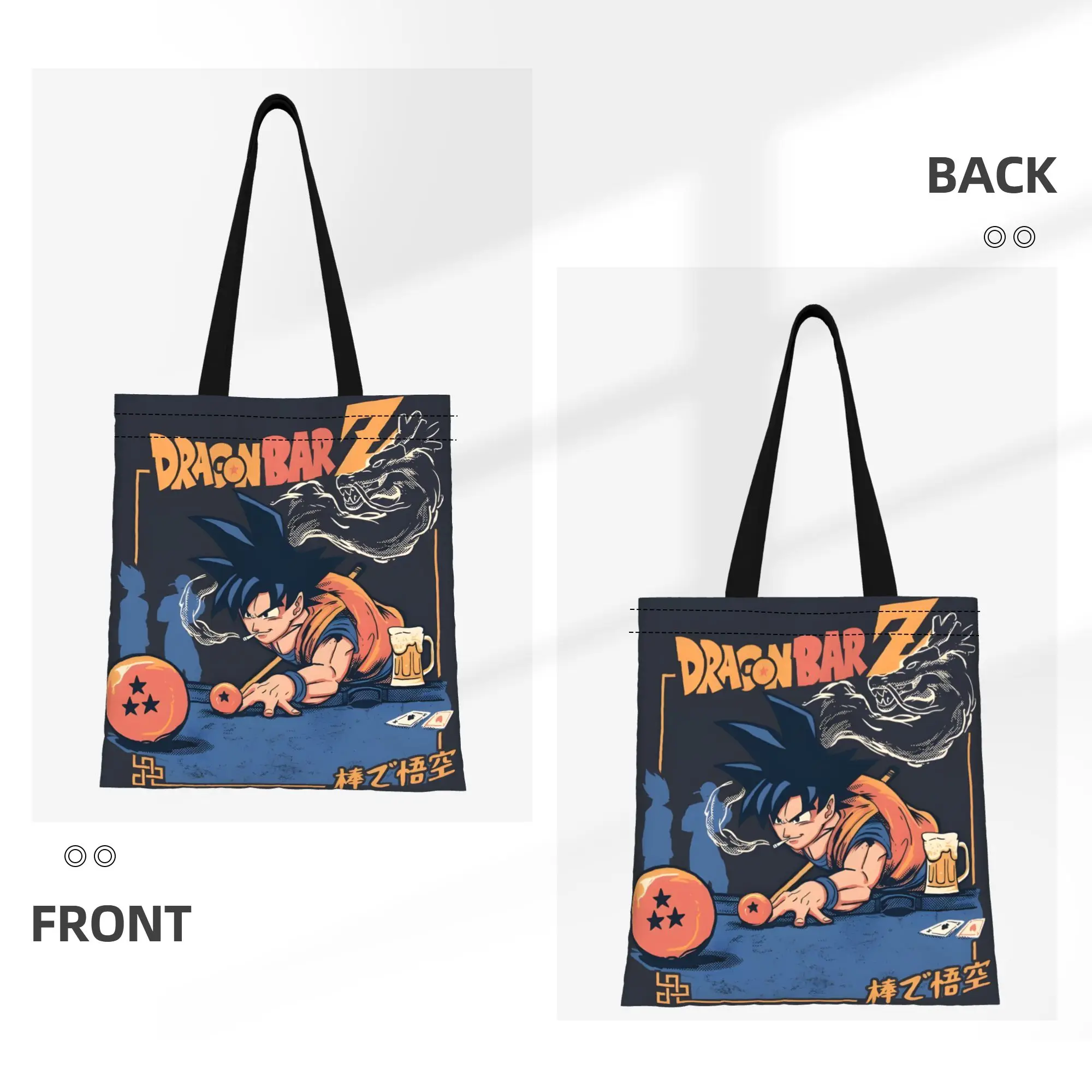 1PC Dragon Ball Z legend Canvas Tote Bag Dragon Ball Super Saiyan Handbag Outdoor Handbag Trendy Tote