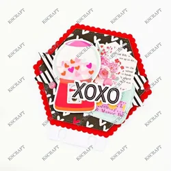 KSCRAFT Nested Hexagon Memorydex Frames Cutting Dies Stencils for DIY Scrapbooking Decorative Embossing DIY Paper Cards