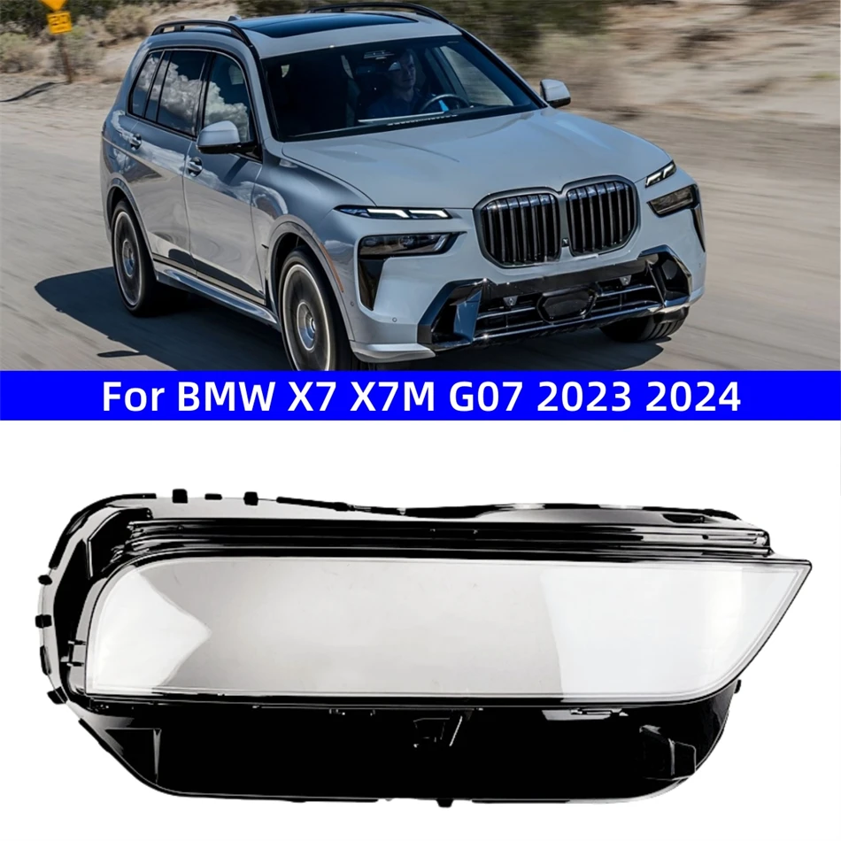 

For BMW X7 X7M G07 2023 Vehicle Accessories Head Lamp Cover Replace The Original Lampshade