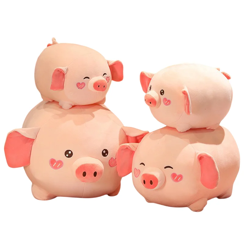 

New Interesting Creative Pink Big Ears Pig Soft Plush Toys Smoothing Dolls Sofa Pillow Girls Kids Birthday Festival Presents