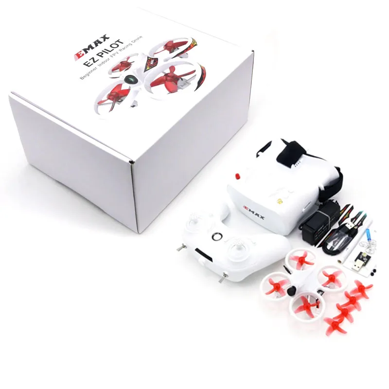 EMAX EZ Pilot 82MM Mini 5.8G Indoor FPV Racing Drone With Camera Goggle Glasses RC Drone 2~3S RTF Version for Beginner