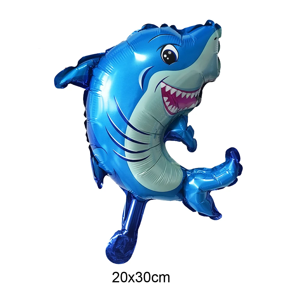 10/30/50pcs Mini Ocean Animal Balloons Birthday Party Small Size Shark lobster Octopus Fish Marine Balloon Sea Theme Party Decor