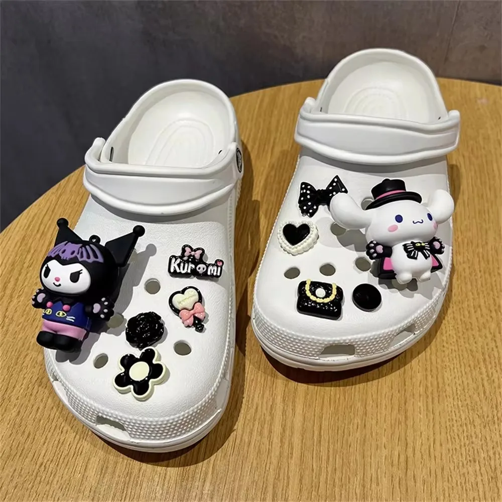 MINISO New Kulomi Charm Shoe Creative DIY Detachable 3D Cat And Mouse Children\'s Clogs Sandals Buckle Trendy Set