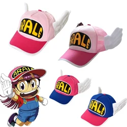 子供のための綿のコスプレ帽子,漫画のキャラクター,arale,小さな女の子のためのアクセサリー