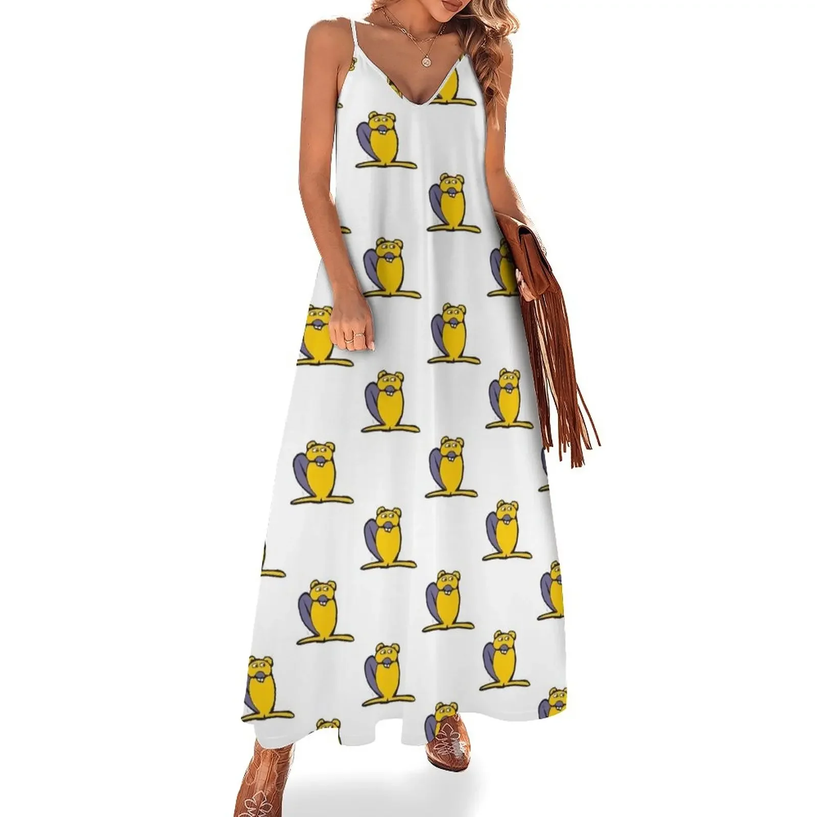 

Castoro - Beaver Sleeveless Dress Evening gown birthday dress for women party dresses woman Dress