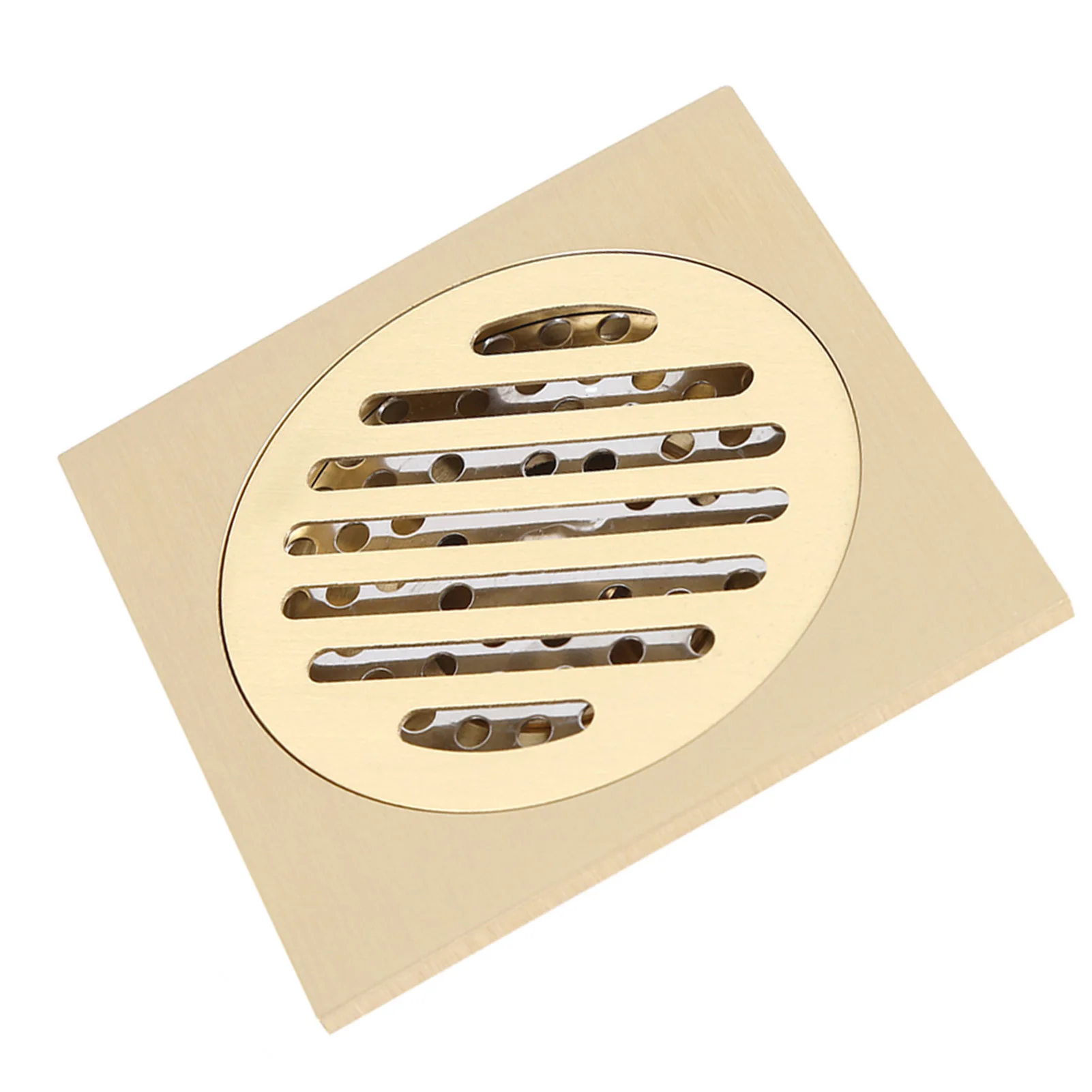 Square Floor Drain 10*10cm Anti-odor Bath Drains Deodorization Square DIY Retro Shower Filter Plug Cover Pipe Brass For Bathroom