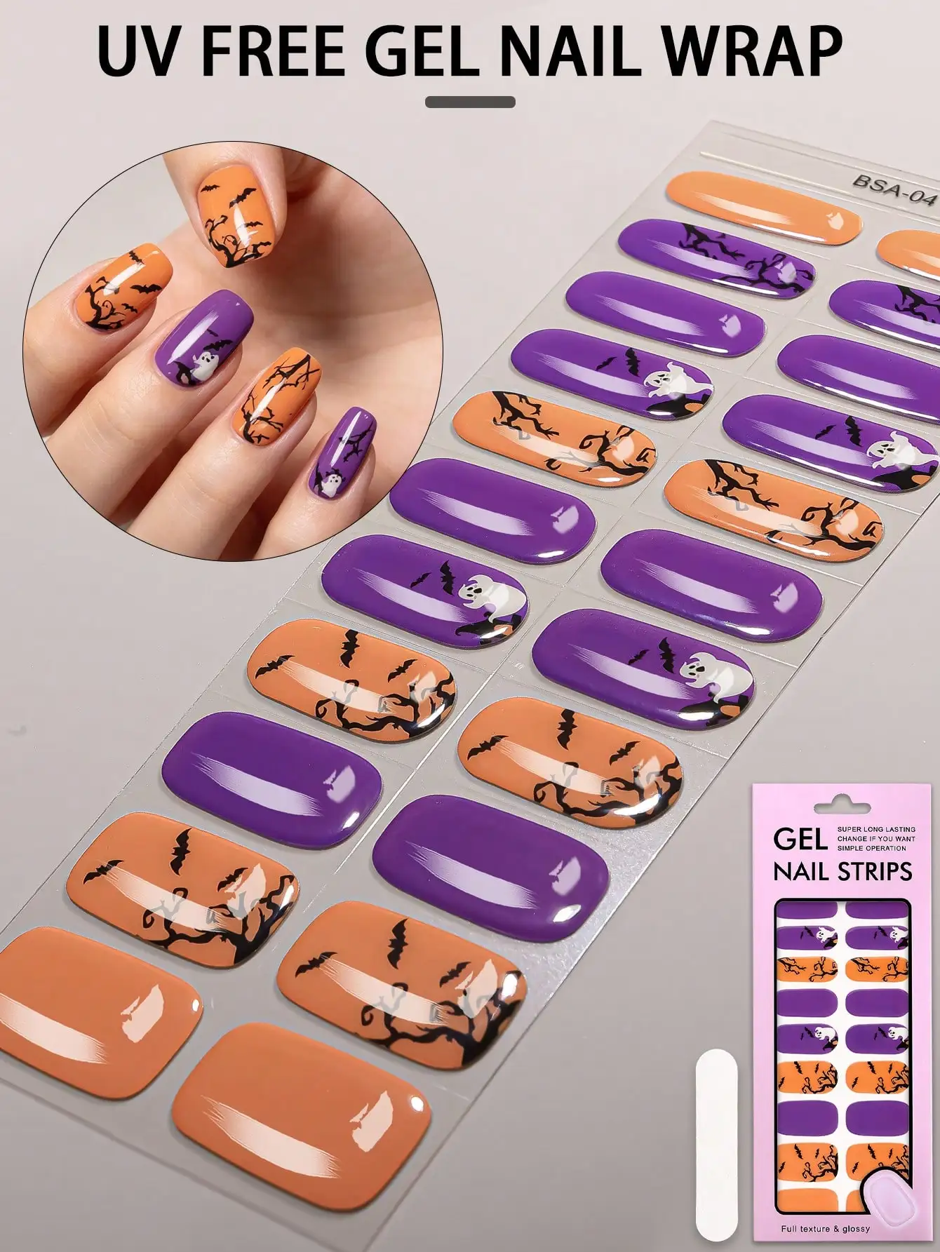 

22pcs Solid Pink Floral Fully Cured Gel Nail Strips, Spring Summer Fresh Sweet Gel Nail Stickers, No UV Damage, Easy Application, Perfect For Women's Daily DIY Manicure At Home