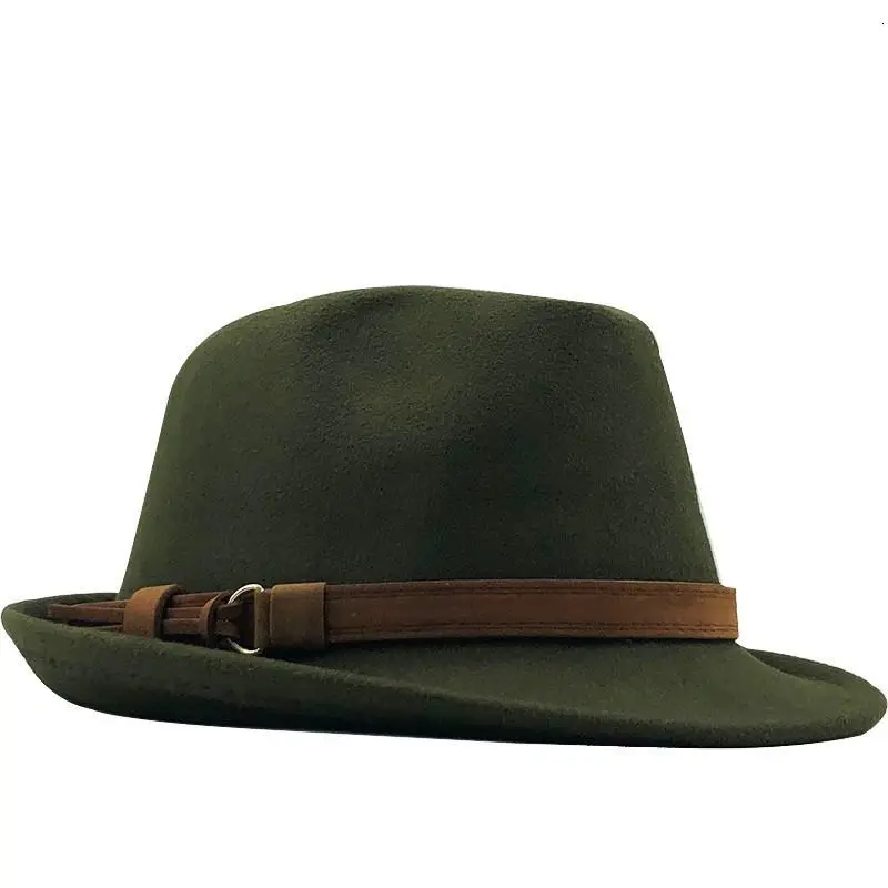 Unisex Wool Fedora Hat Jazz Style British Cap Elegant round Top Short Brim Travel Suitable Four Seasons Cartoon Pattern
