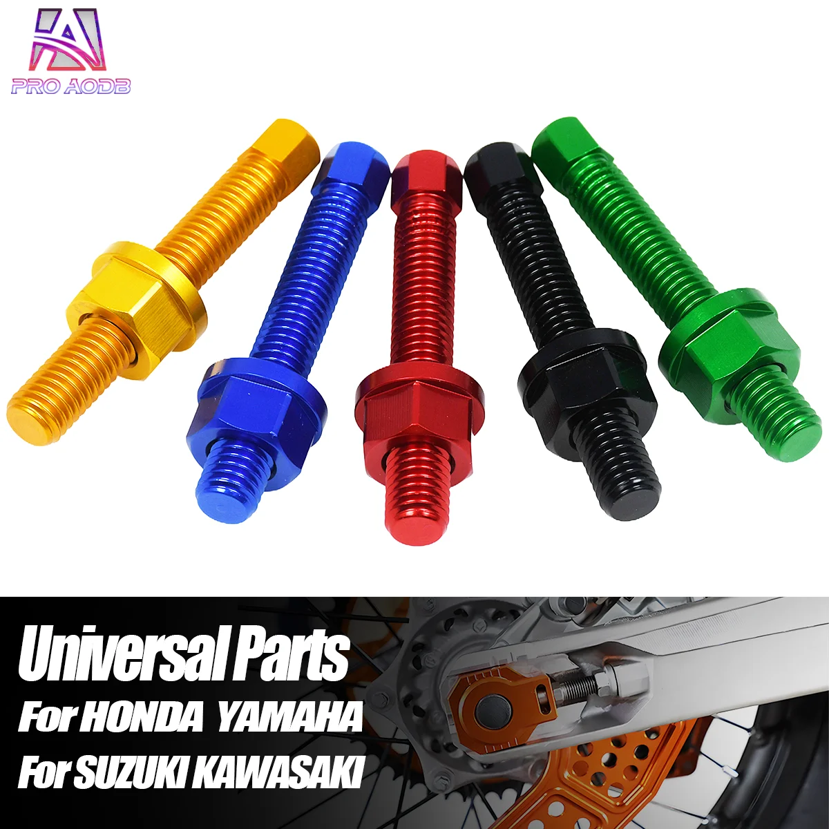 Motorcycle Chain Regulator M8x50 Screws Nuts For KTM 690 790 890 950 990 1090 1190 1290 ADVENTURE DUKE ENDURO SMC R 2004-2024