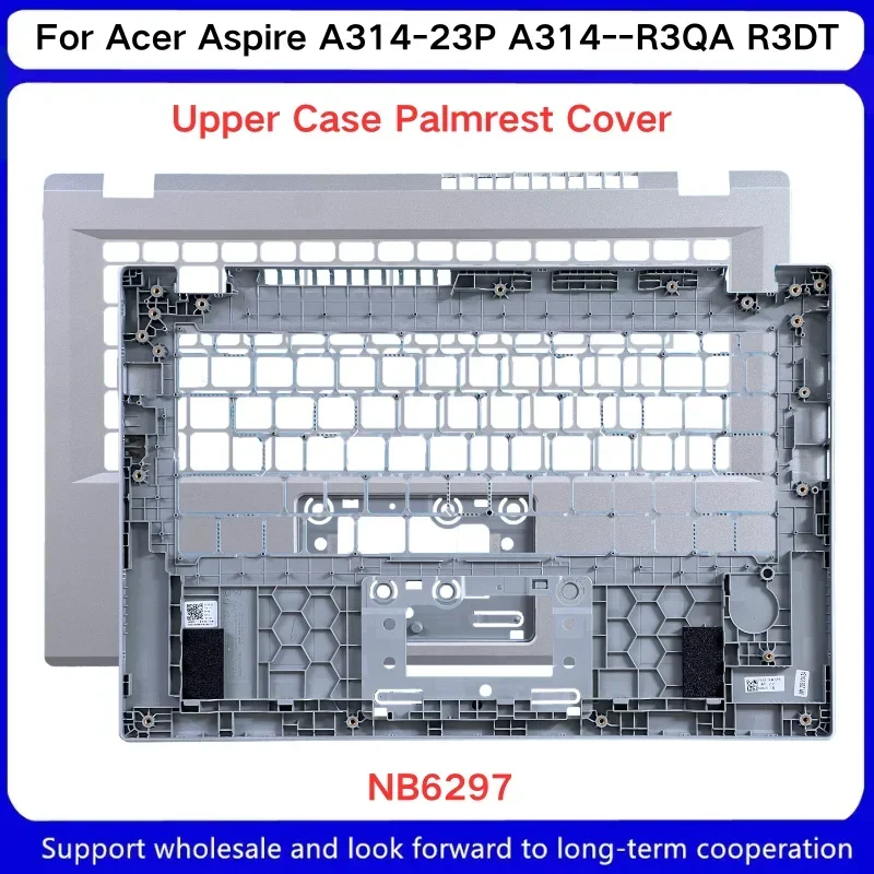 Novo para acer aspire A314-23P A314--R3QA r3dt prata lcd capa traseira nb6297a prata c escudo