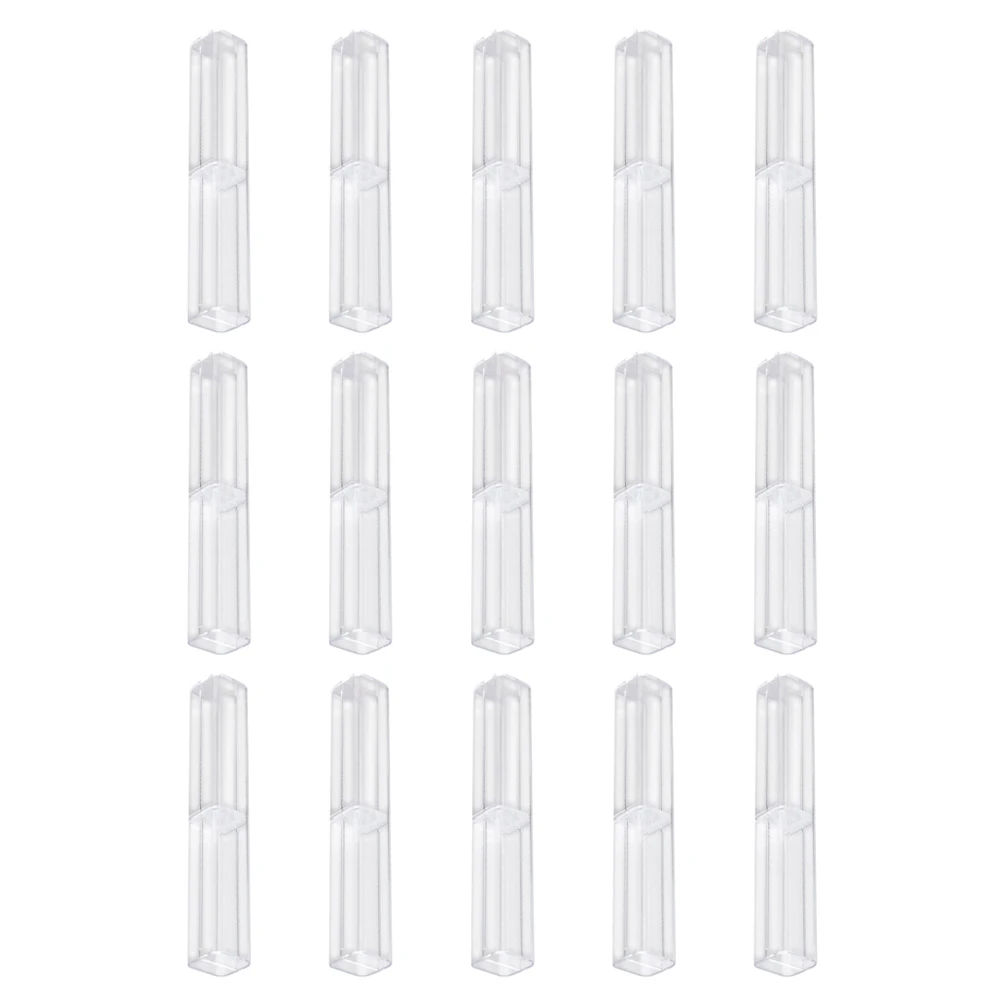 

15 шт. прозрачный чехол для ручек, прозрачный студенческий канцелярский школьный держатель, шариковая ручка, объемные чернила для хранения, пластиковая коробка для ручек, универсальная подарочная коробка