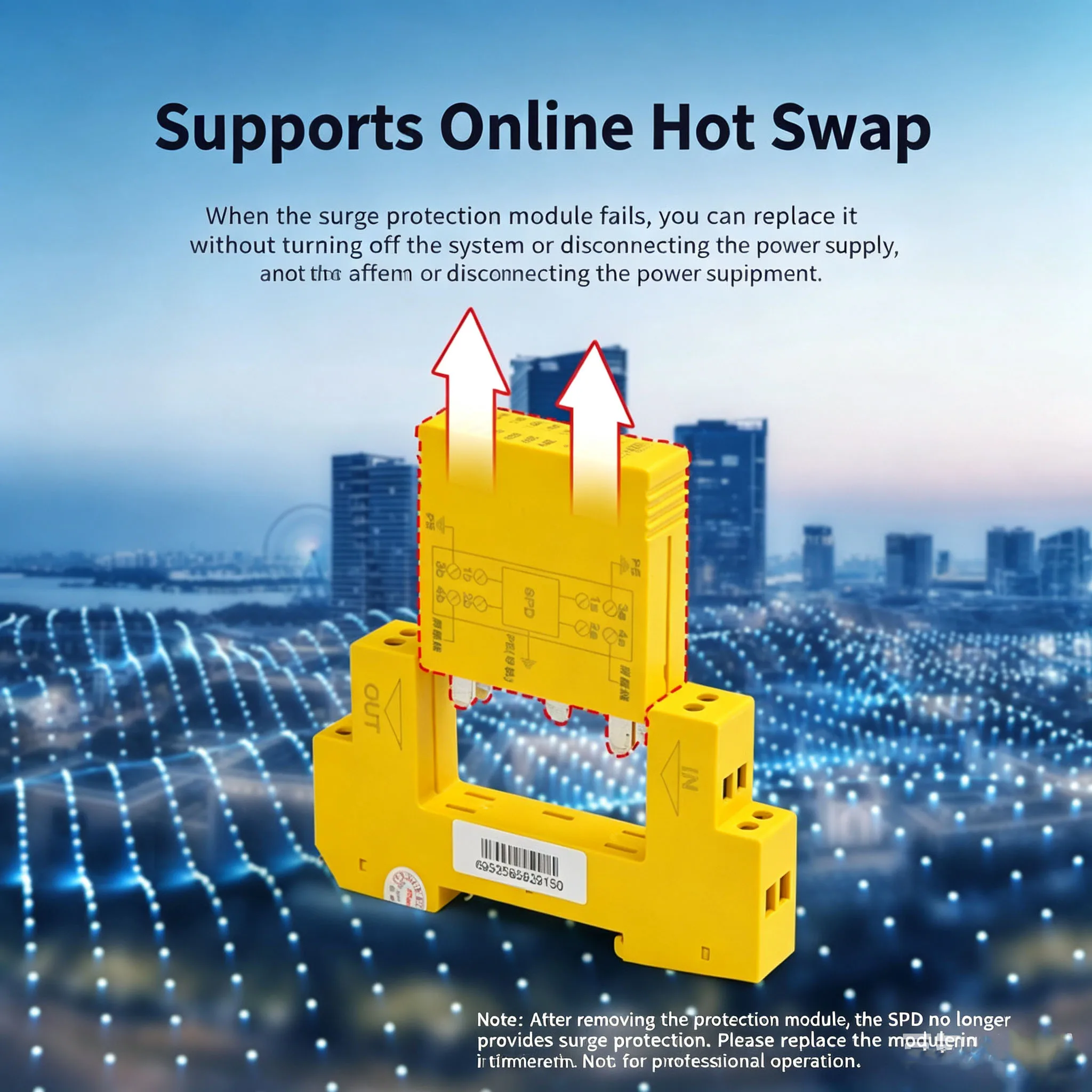 DIN Rail RS485 PLC Signal Surge Protector SPD 5V 12V 24V Analog Data Line Lightning Protection Device for Industrial Automation
