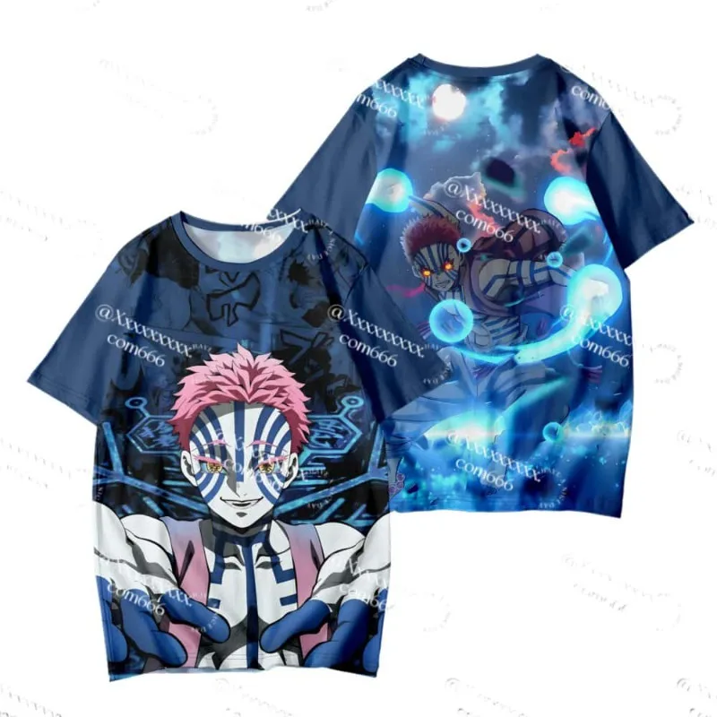 

2026 Fashion Children's Anime Demon Slayer Blade T-shirt Children's T-shirt Quick Drying Short Sleeved Casual Trendy T-shirt