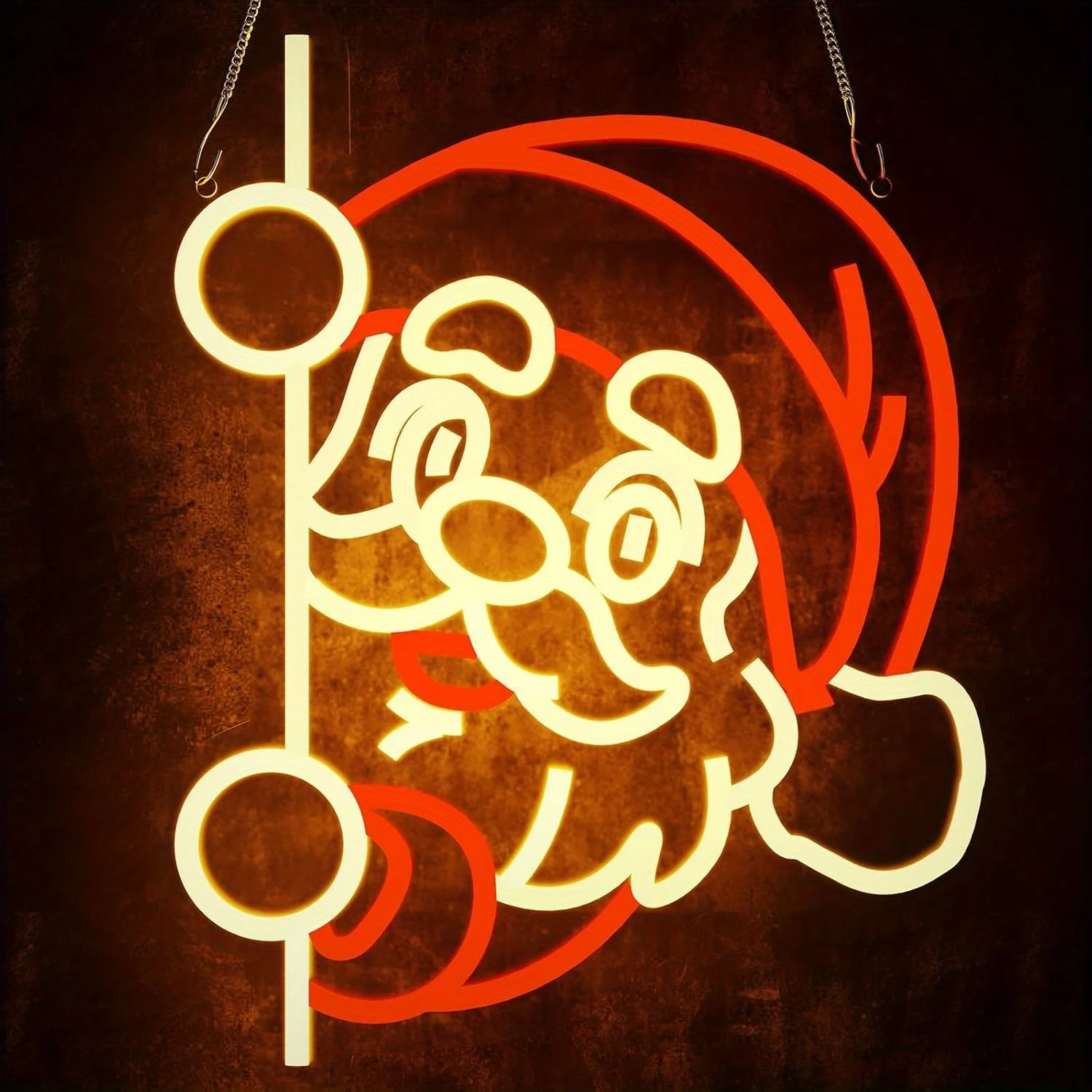

Santa Claus Neon Sign USB Powered LED Neon Light Wall Decor for Bedroom Living Room Party Christmas Gift for Family Friend