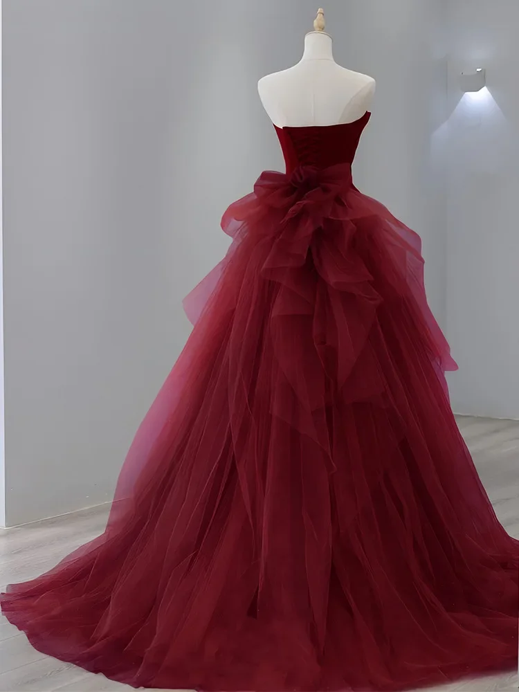 Robe de Soirée Luxueuse pour Femme, Tenue de Bal, de Mariage, d'Anniversaire, Élégante, 2023