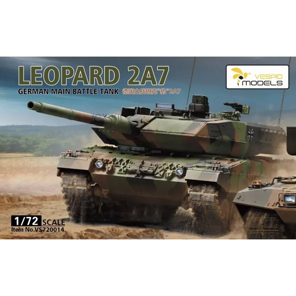 

Vespid 720014 1/72 Scale German Leopard 2A7 Main Battle Tank MBT Collectible Hobby Craft Toy Plastic Assembly Model Kit