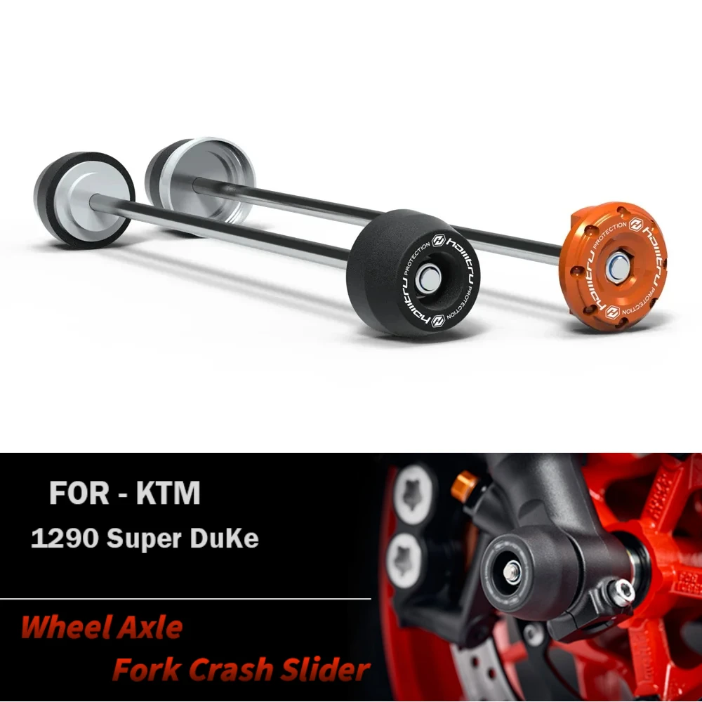 Motorcycle Wheel Protector For KTM 1290 Super DuKe R / RR / GT / R Evo / 2013-2024 Rear Front Axle Fork Crash Slider