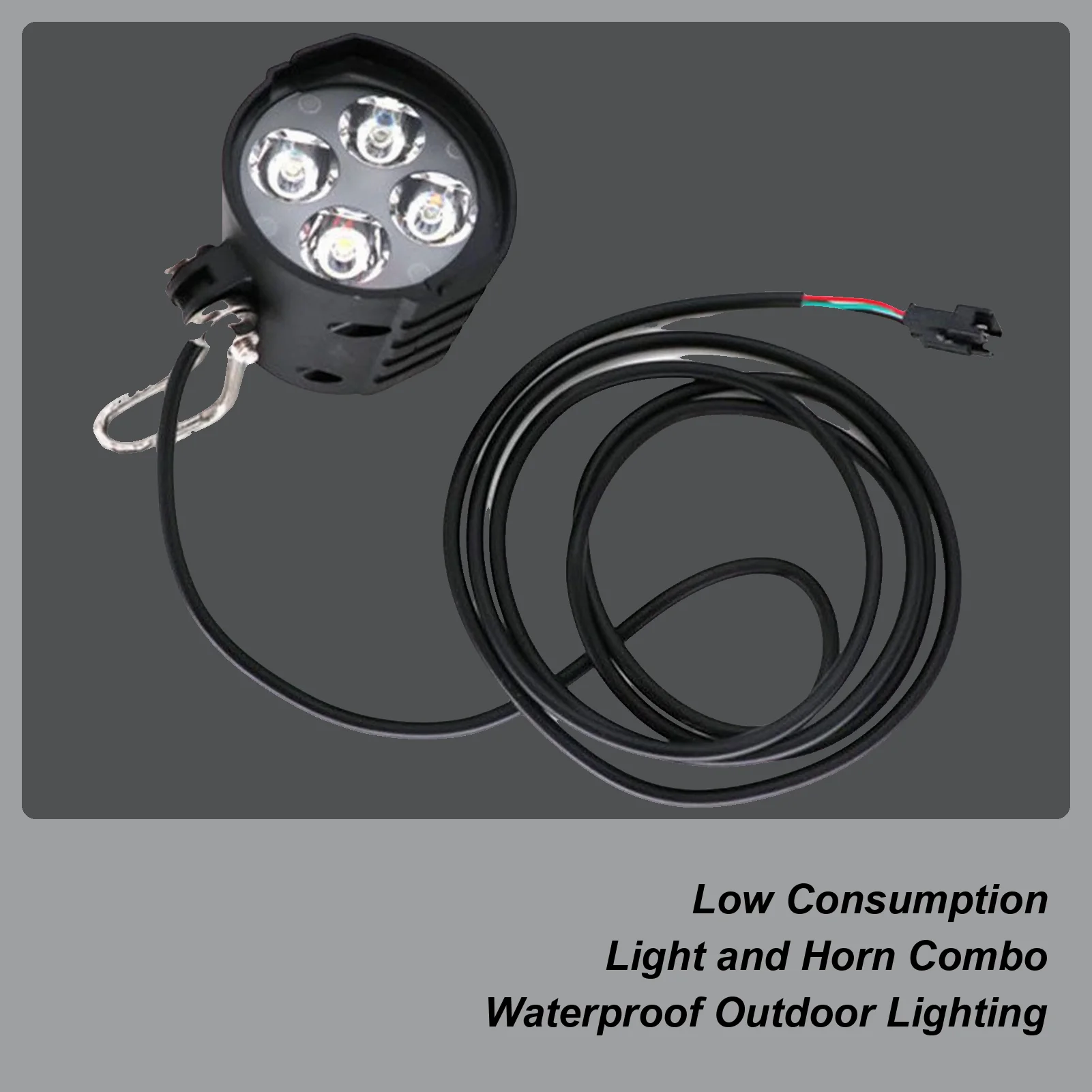 

Electric Bike Lights Horn Design LED Headlight Waterproof Bike Light for Riding Cycling Outdoor City Commuting Trail Biking Road