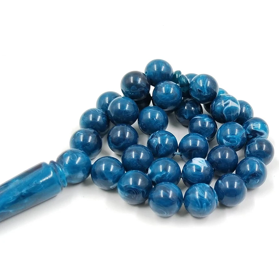 Tasbih Blue Baklat Muslim man bracelet 33 45 51 99 100 prayer beads islamic fashion rosary Misbaha Ramadan arab accessories