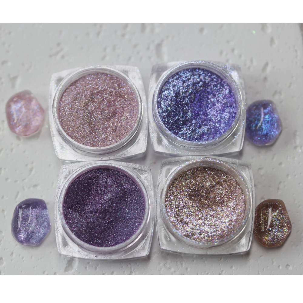 Bewitching Extreme Multichrome Colorshift Chameleon Pigment Eyeshadow Mermaid Powder For Eyeshadow Highlighter Body Nail Art