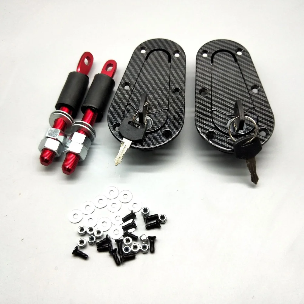 For Racing Car Hood Lock System Made from Plastic for Lightweight Performance and Secure Hood Retention at High Velocities