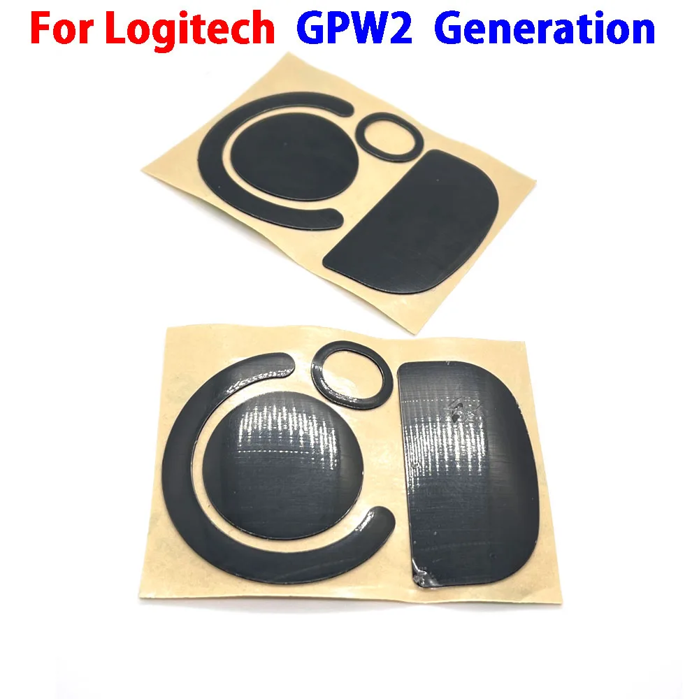 

Hot sale 1set Mouse Feet Skates Pads For Logitech GPW2 generation Wired wireless Mouse White Black Anti skid sticker Connector