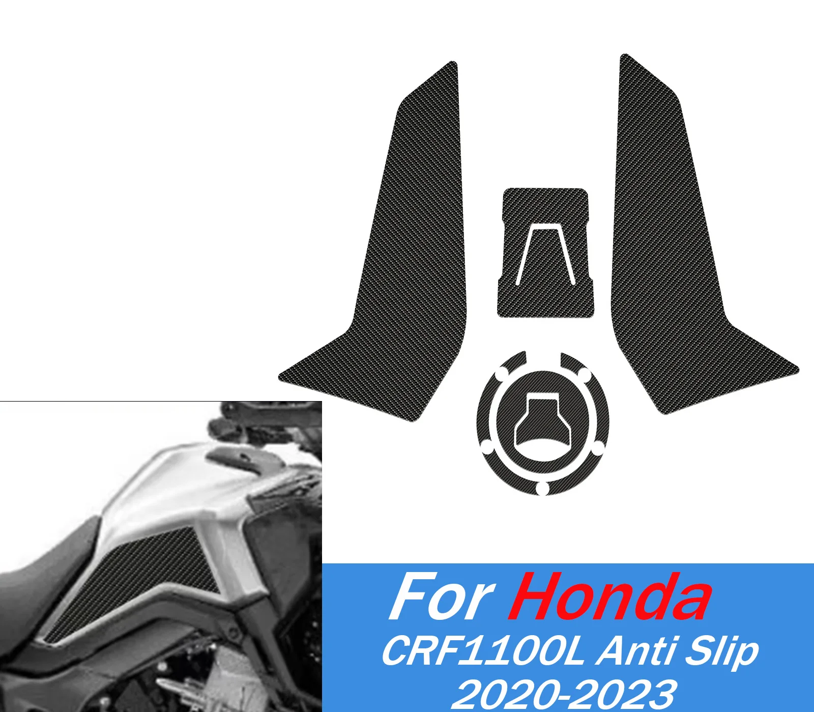 

For CRF1100L Anti Slip Fuel Tank Stickers Gas Cap Oil Protect Pad For Honda CRF 1100L Africa Twin 2020-2023 Motorcycle Accessory