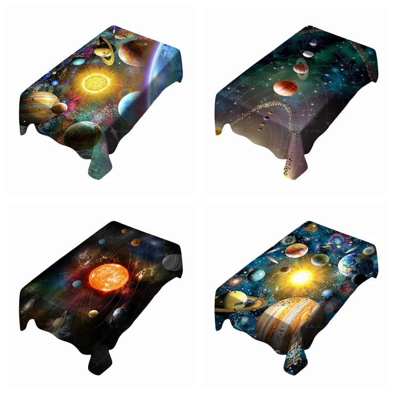 

Explore The Universe Galaxy Planetary And Space Solar System Themes Rectangular Tablecloth By Ho Me Lili Tabletop Decor