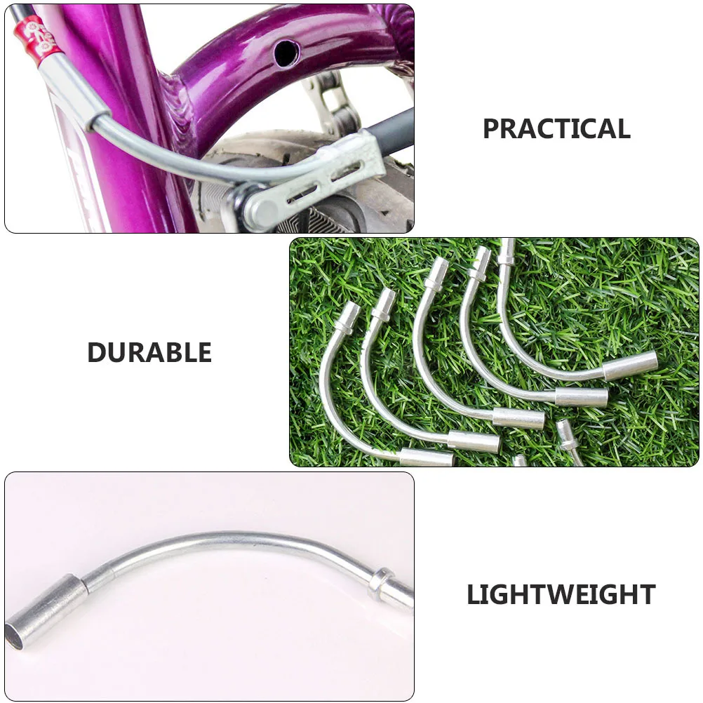 

20Pcs Aluminum Bend Tubes Universal Flexible Brake Guide for Mountain Road Bike Replacement Parts Durable Wear-Resistant