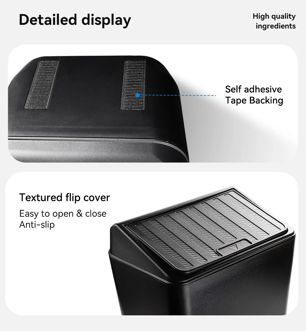 YZ Für Tesla New Model Y Juniper 3 Highland 2025 2026 Hinterer Aufbewahrungsbox mit Deckel, Mülleimer, Mittelkonsolen-Organizer, Zubehör – Detail 11