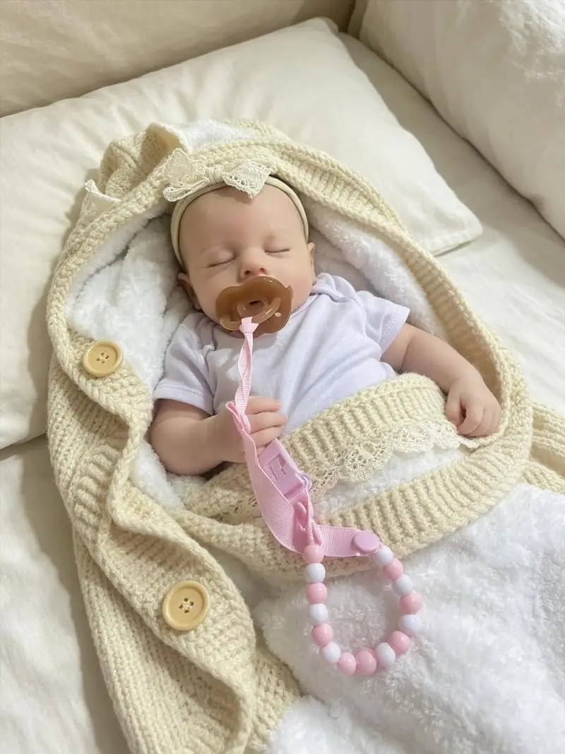 19 Inch 7Lbs LouLou Full Silicone Reborn Baby Girl Doll, Realistic Soft Touch Collectible Toy for Gift & Collectors